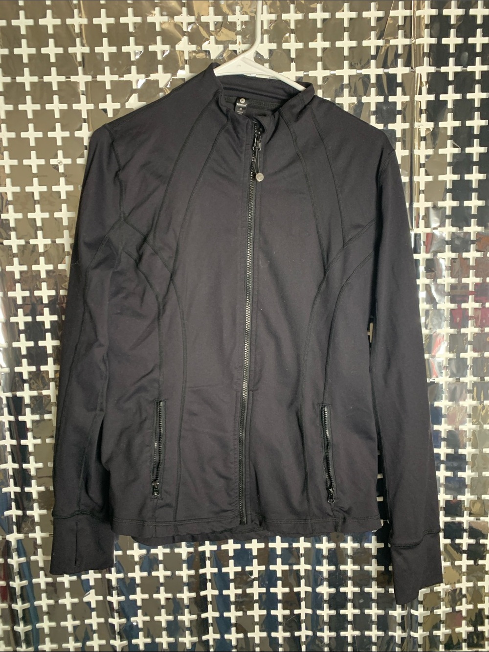 90 Degree By Reflex Women's Black Zip-Up Performance Jacket